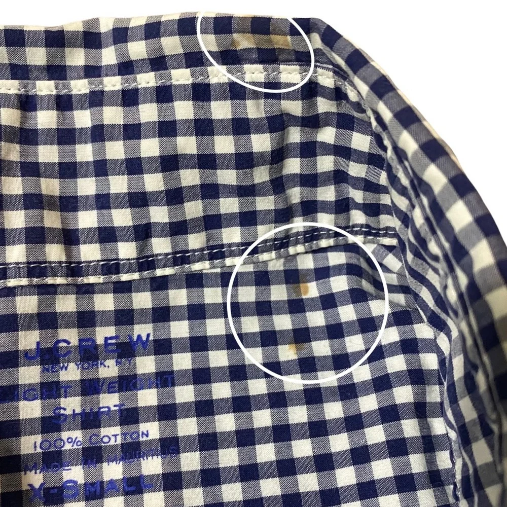 J Crew Light Weight Cotton Checkered Shirt